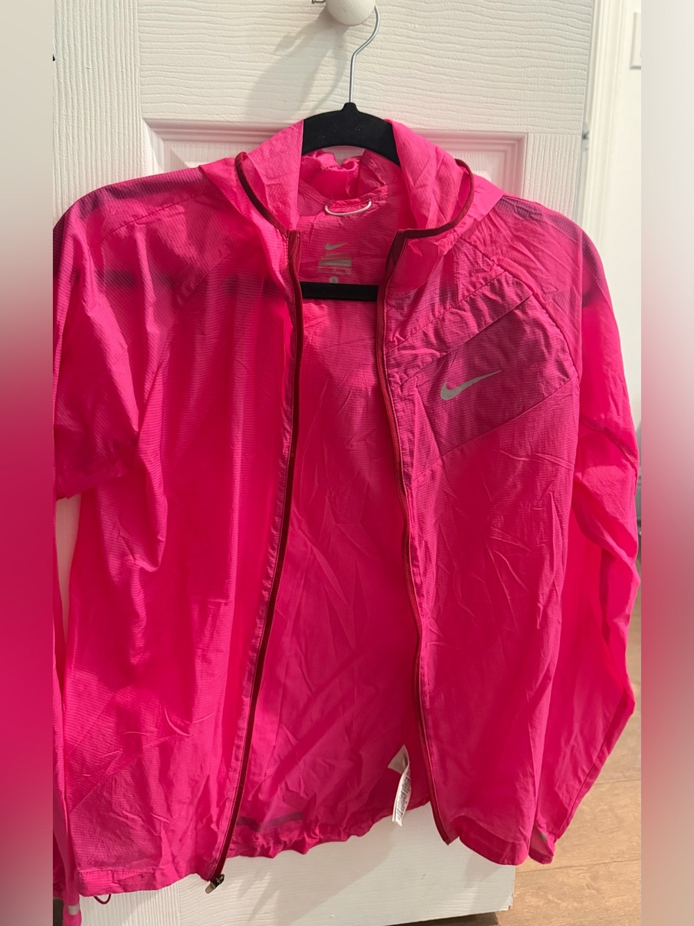 Nike Women's Bright Pink Hooded Utility Jacket